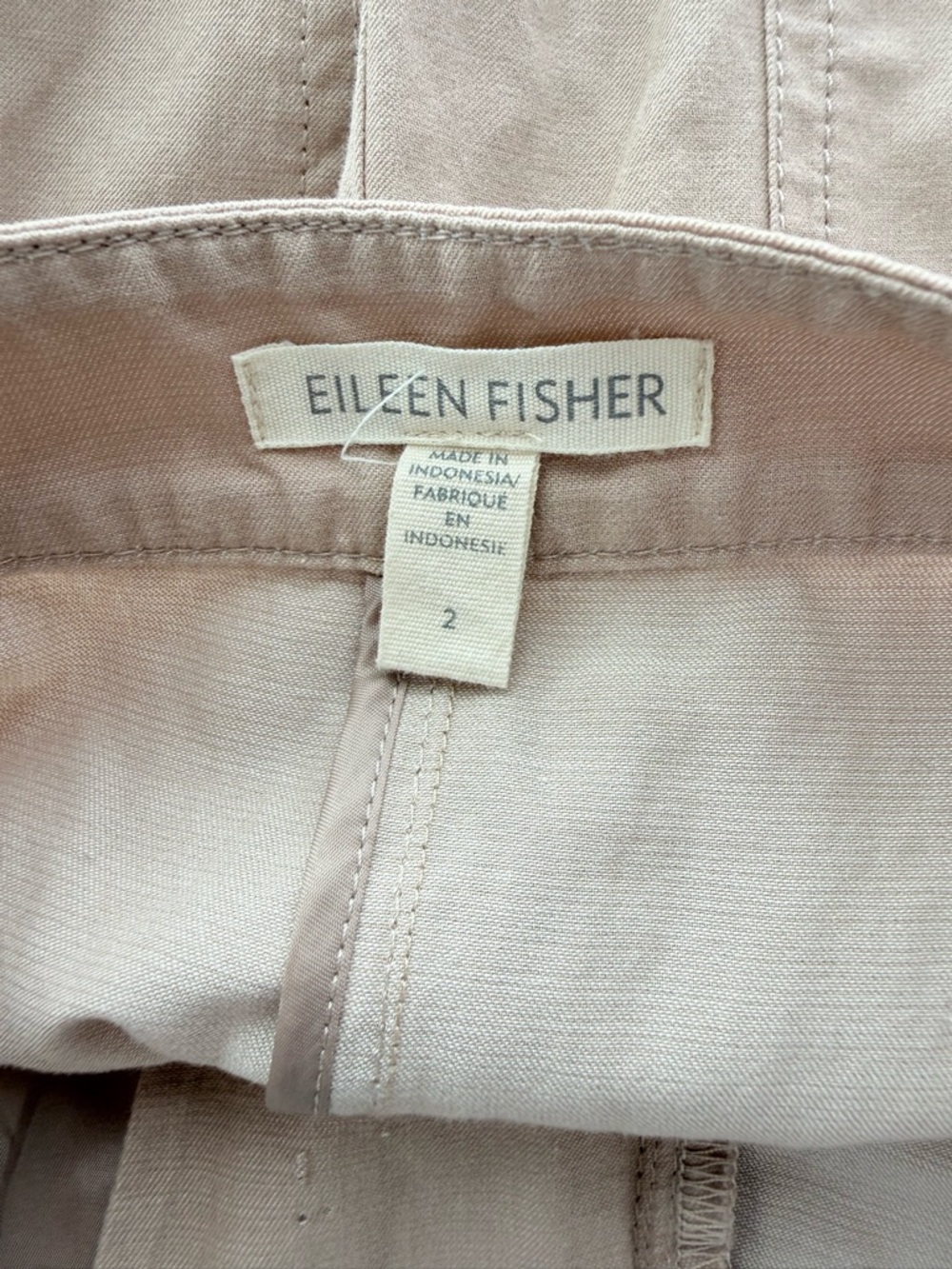 Eileen Fisher Organic Cotton Steel Wide-Leg Pant - Picture 7 of 10